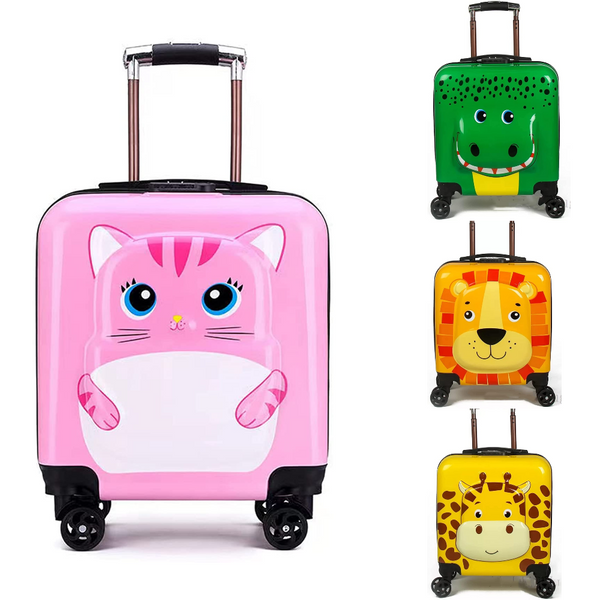 حقيبة سفر للأطفال بأشكال حيوانات متعددة