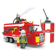 LARGE FIRE ENGINE DUAL HOSE - 309PCS