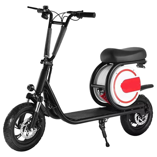 12” Foldable 36V 350W Electric Bike , Ride on Electric Bike - Foldable Mobility 2 Wheel Mini Electric Scooter With Seat For Kids - Red, black