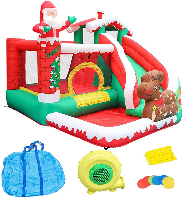 Merry Christmas Inflatable Bouncy Castle