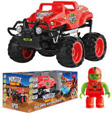 MSU Monster Smash Ups Viper Remote Control Monster Truck With Accessories - Red