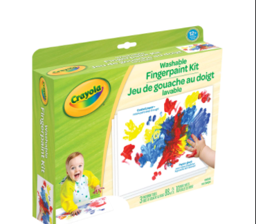My First Crayola Washable Fingerpaint Kit, Stage 1