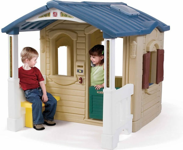 بيت اللعب مع شرفة امامية للأطفال