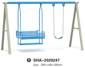 One small swing and one big swing for kids ad adults