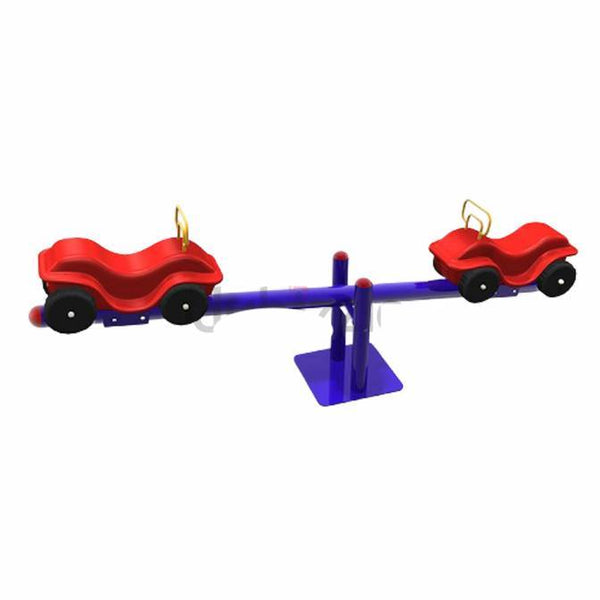 Outdoor seesaw with car shape