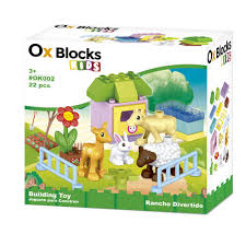 OX FARM ANIMAL BUILDING BLOCK - Plan Toys
