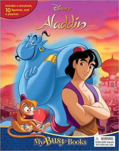 Phidal Disney Aladdin Themed My Busy Books - Multicolor