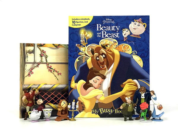 Phidal Disney Beauty & The Beast Themed My Busy Books - Blue