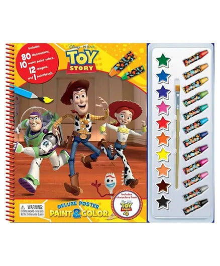 Phidal Disney Pixar Toy Story Deluxe Poster Paint and Color - English