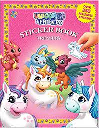 Phidal Unicorns Sticker Book Treasuries - Multicolour