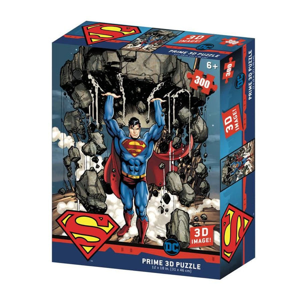 Prime 3D Puzzles - DC Comics  - Superman 300 pcs Puzzle in Collectible Tin Book