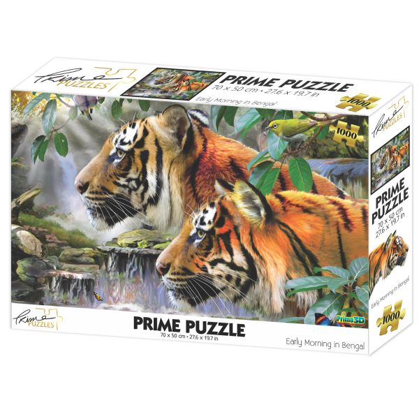 Prime 3D Puzzles - Howard Robinson - Early Morning in Bengal 1000 pcs 2D Puzzle