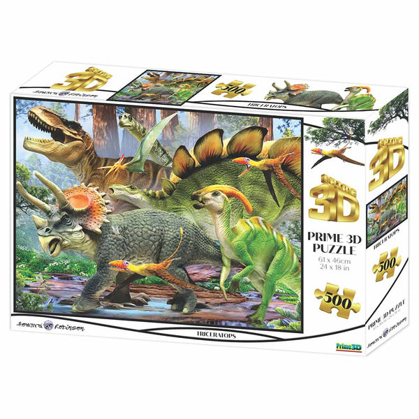 Prime 3D Puzzles - Howard Robinson - Triceratops 500 pcs Puzzle