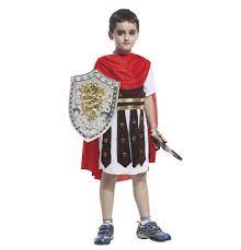 Roman Warrior Spartan Gladiator Boy Costume