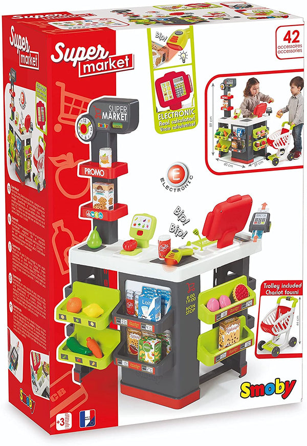 SMOBY - SUPER MARKET WITH 42 ACCESSORIES