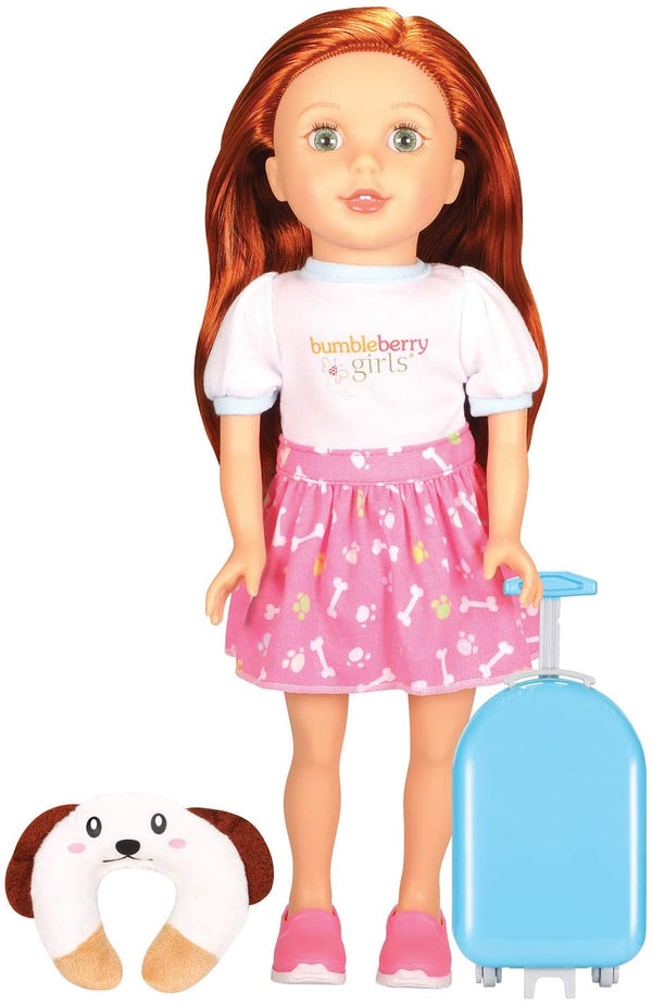 Soft-bodied girl doll –  Cassidy Travel Set