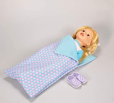 Soft-bodied girl doll –  Lilybeth sleepover set