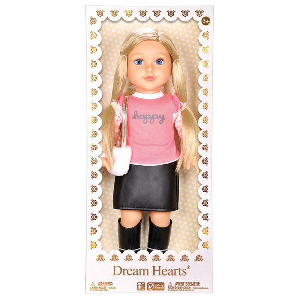 Soft bodied poseable girl doll - Serena