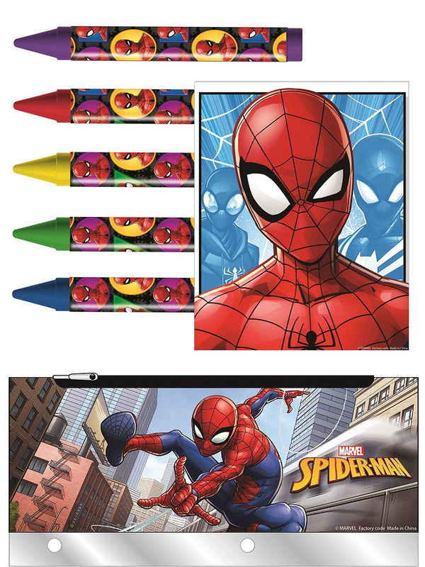 Spider-Man - Coloring Set With Metal Pencil Case