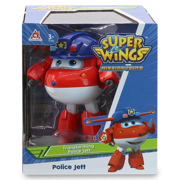 Superwings Transforming Police Jett