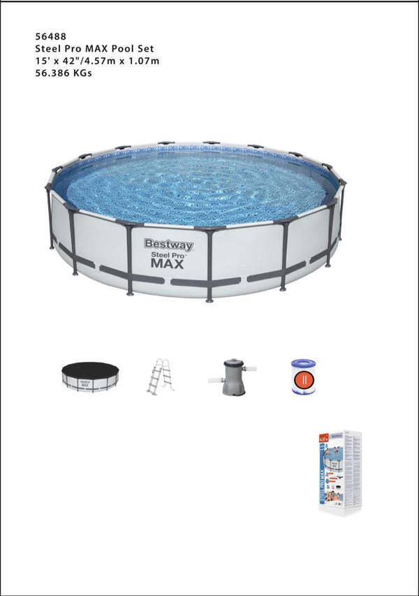 Swimming pool of Bestway Circular Steel Pro Max