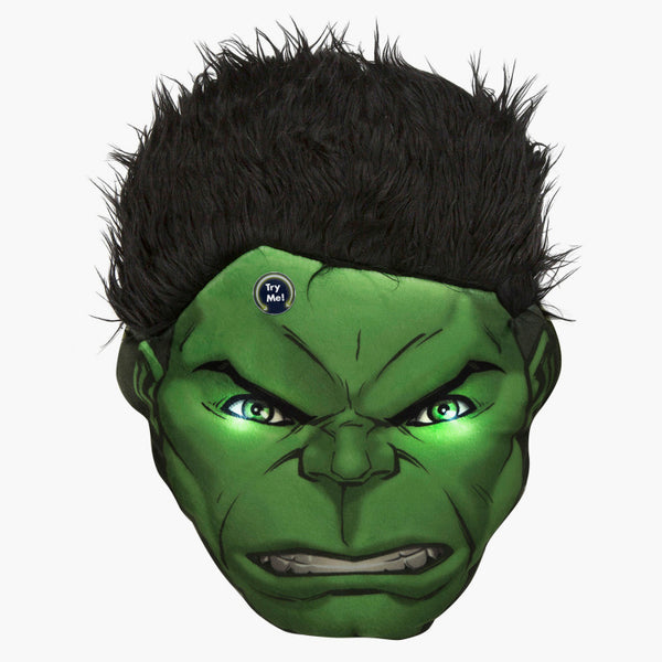 Toyworld Avengers Hulk Head Cushion Print With LED Light - Green