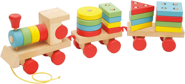Train shaped Wooden  Toy