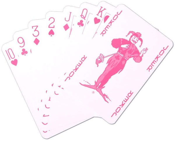 Waddington Number1 Pink Playing Card