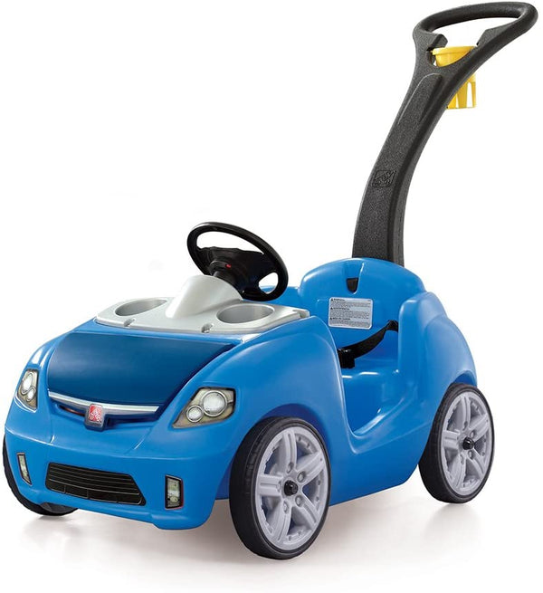 سيارة الدفع للاطفال الصغار باللون II الأزرق