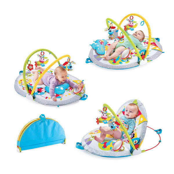 Yookidoo Gymotion Lay to Sit-Up Baby Play Mat Gym - Multicolor